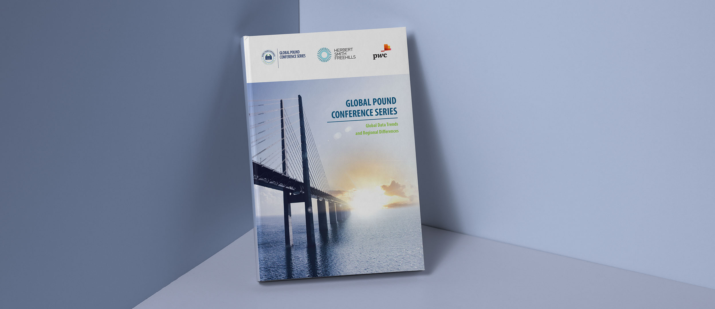 Cover of an annual report featuring a bridge